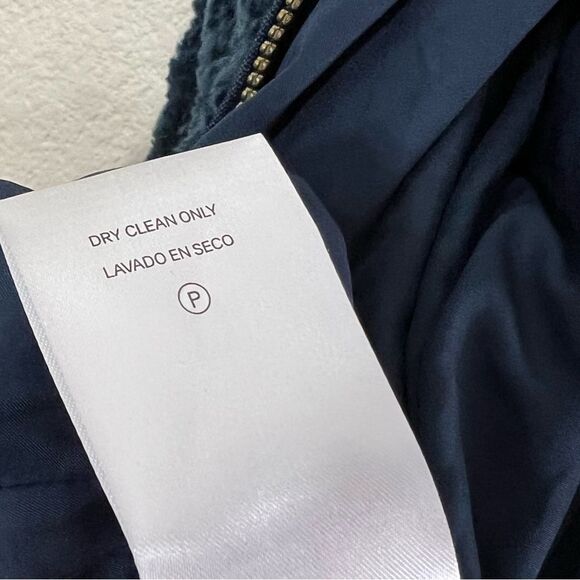 PENDLETON Coat Navy Blue Full Zip Teddy Jacket Wool Plaid Flannel Accents XL - Picture 14 of 15